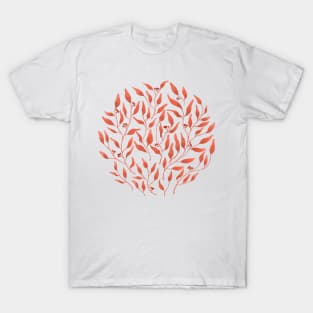 Peachy Leaves T-Shirt